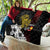 Personalized Papua New Guinea 50th Independence Anniversary Quilt Oro Tapa Mix Plumeria