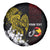 Personalized Papua New Guinea 50th Independence Anniversary Spare Tire Cover Oro Tapa Mix Plumeria