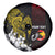 Personalized Papua New Guinea 50th Independence Anniversary Spare Tire Cover Oro Tapa Mix Plumeria