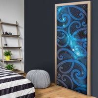New Zealand Maori Matariki Door Cover Galaxy Kowhaiwhai