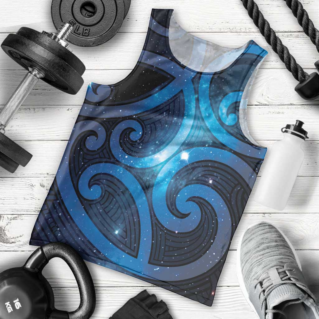 New Zealand Maori Matariki Men Tank Top Galaxy Kowhaiwhai LT7 - Polynesian Pride