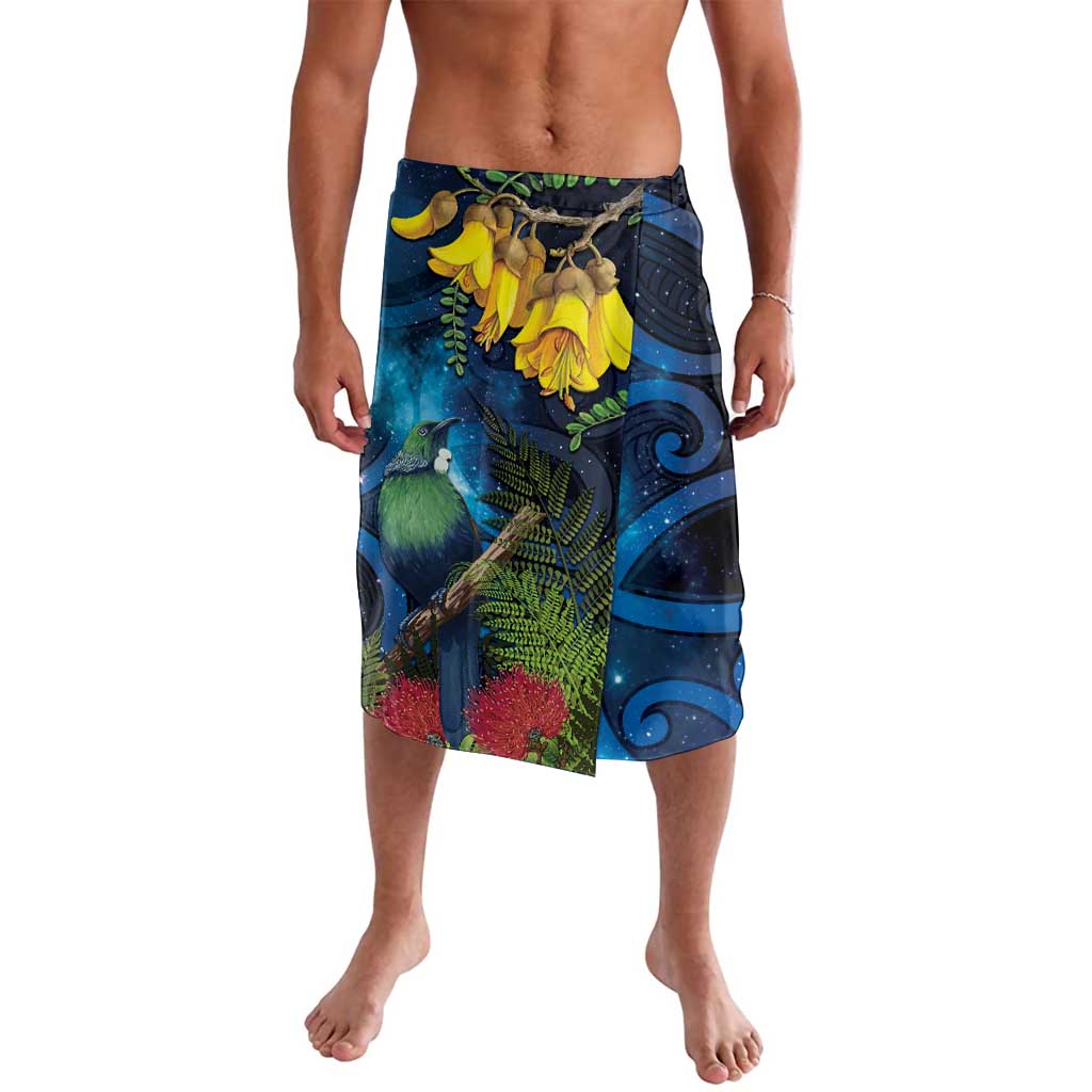 Tui Bird New Zealand Starry Sky Lavalava Maori Koru