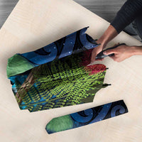 Tui Bird New Zealand Starry Sky Umbrella Maori Koru LT7 - Polynesian Pride