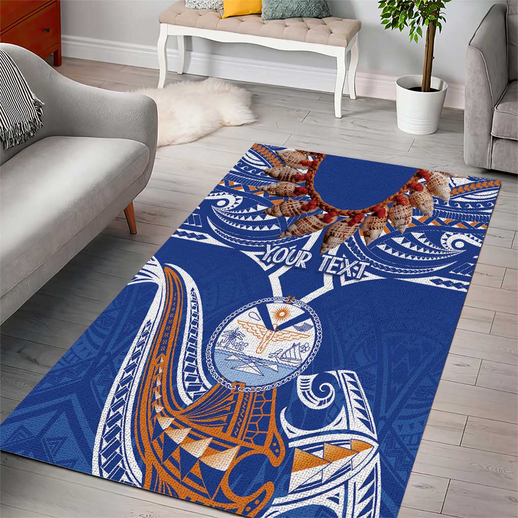 Yokwe Marshall Islands Personalized Area Rug Jemenei Day - Seashell Necklace