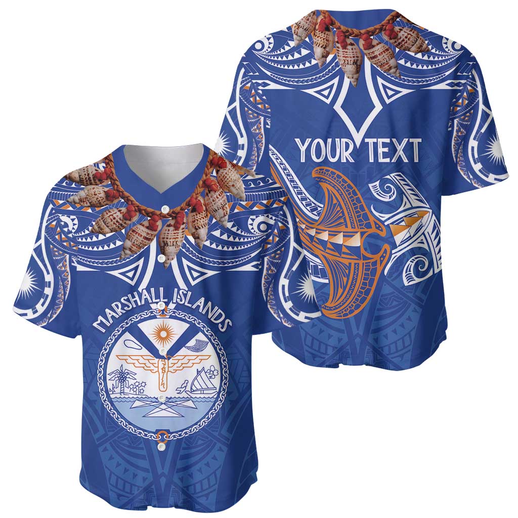 Yokwe Marshall Islands Personalized Baseball Jersey Jemenei Day - Seashell Necklace