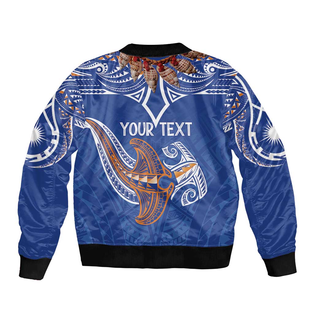 Yokwe Marshall Islands Personalized Bomber Jacket Jemenei Day - Seashell Necklace