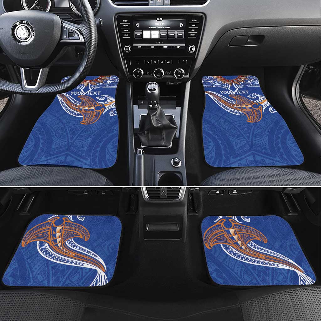 Yokwe Marshall Islands Personalized Car Mats Jemenei Day - Seashell Necklace LT7 Set 4pcs Blue - Polynesian Pride