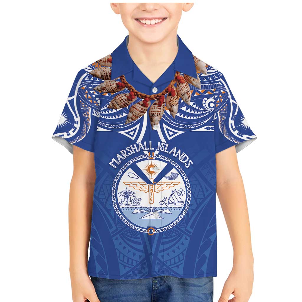 Yokwe Marshall Islands Personalized Family Matching Mermaid Dress and Hawaiian Shirt Jemenei Day - Seashell Necklace