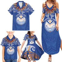 Yokwe Marshall Islands Personalized Family Matching Summer Maxi Dress and Hawaiian Shirt Jemenei Day - Seashell Necklace