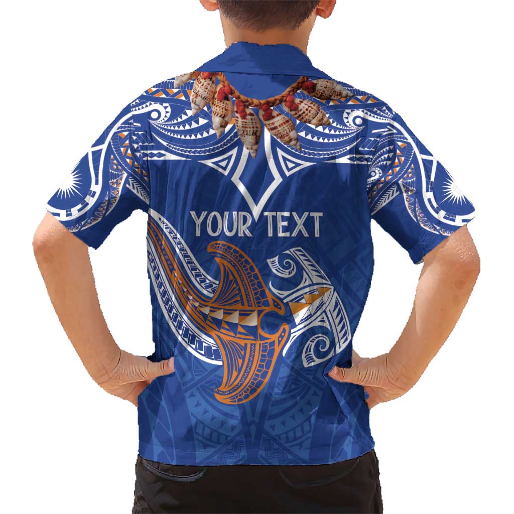 Yokwe Marshall Islands Personalized Kid Hawaiian Shirt Jemenei Day - Seashell Necklace