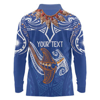 Yokwe Marshall Islands Personalized Long Sleeve Polo Shirt Jemenei Day - Seashell Necklace