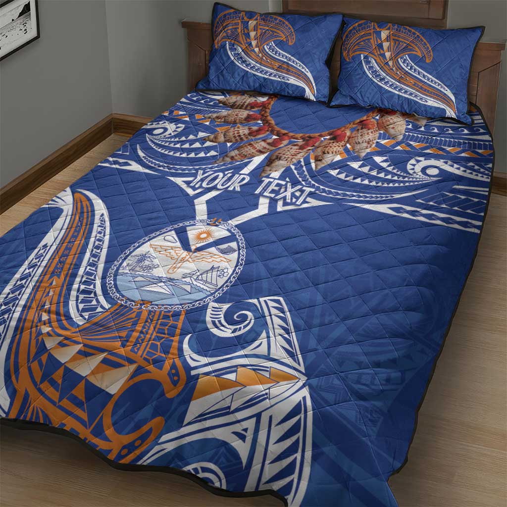 Yokwe Marshall Islands Personalized Quilt Bed Set Jemenei Day - Seashell Necklace