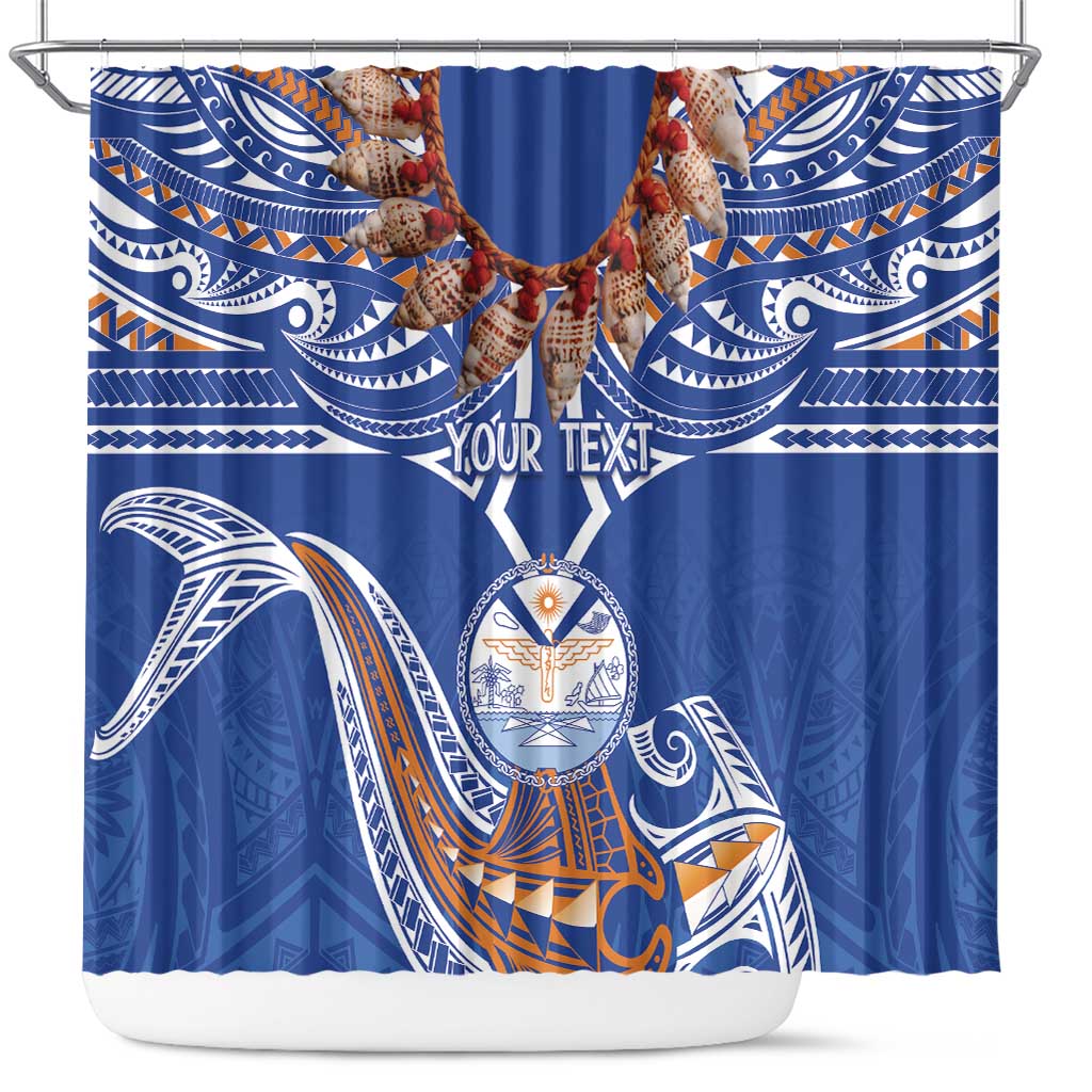 Yokwe Marshall Islands Personalized Shower Curtain Jemenei Day - Seashell Necklace