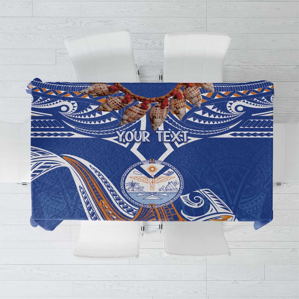 Yokwe Marshall Islands Personalized Tablecloth Jemenei Day - Seashell Necklace