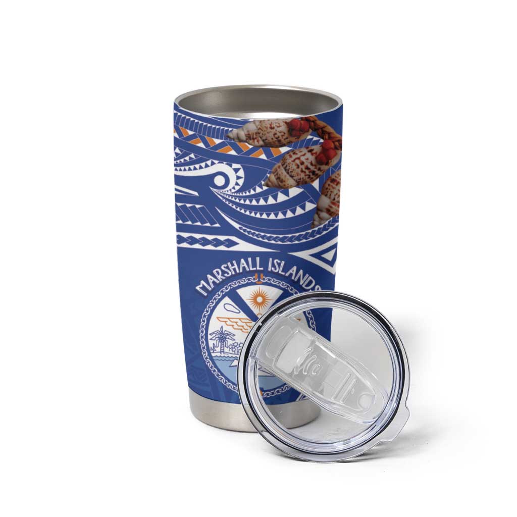 Yokwe Marshall Islands Personalized Tumbler Cup Jemenei Day - Seashell Necklace LT7 - Polynesian Pride