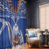 Yokwe Marshall Islands Personalized Window Curtain Jemenei Day - Seashell Necklace