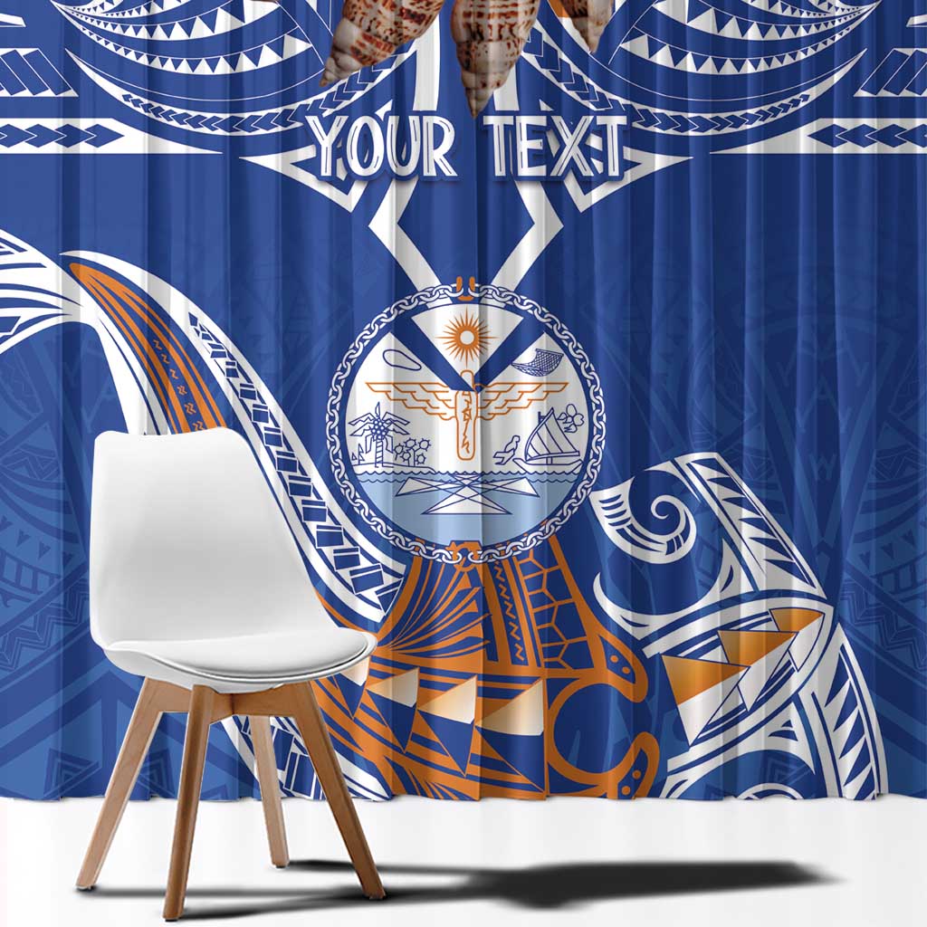 Yokwe Marshall Islands Personalized Window Curtain Jemenei Day - Seashell Necklace