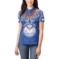 Yokwe Marshall Islands Personalized Women Polo Shirt Jemenei Day - Seashell Necklace