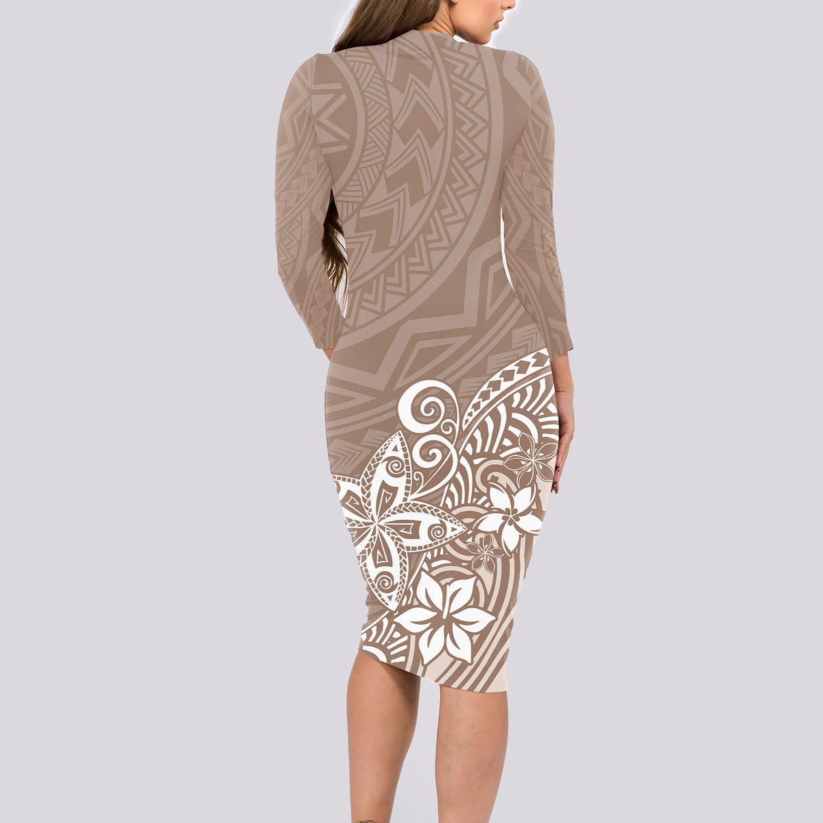 beige long sleeve bodycon dress Allegra K Women's Mesh Long Sleeve Ruched Party Mini Bodycon Dress Beige Medium