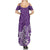 Polynesia Summer Maxi Dress Plumeria Purple Curves LT7 - Polynesian Pride