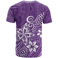 Polynesia T Shirt Plumeria Purple Curves LT7 - Polynesian Pride