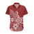 Polynesia Hawaiian Shirt Plumeria Red Curves LT7 Red - Polynesian Pride