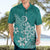 Polynesia Hawaiian Shirt Plumeria Teal Curves LT7 - Polynesian Pride