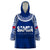 Personalised Samoa Rugby Wearable Blanket Hoodie WC 2023 Champions LT7 One Size Blue - Polynesian Pride