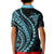 Polynesian Pride Kid Polo Shirt Turtle Hibiscus Luxury Style - Aquamarine LT7 - Polynesian Pride