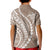 Polynesian Pride Kid Polo Shirt Turtle Hibiscus Luxury Style - Beige LT7 - Polynesian Pride