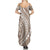 Polynesian Pride Summer Maxi Dress Turtle Hibiscus Luxury Style - Beige LT7 - Polynesian Pride