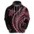 Polynesian Pride Hoodie Turtle Hibiscus Luxury Style - Carnation Pink LT7 - Polynesian Pride