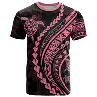 Polynesian Pride T Shirt Turtle Hibiscus Luxury Style - Carnation Pink LT7 Carnation Pink - Polynesian Pride