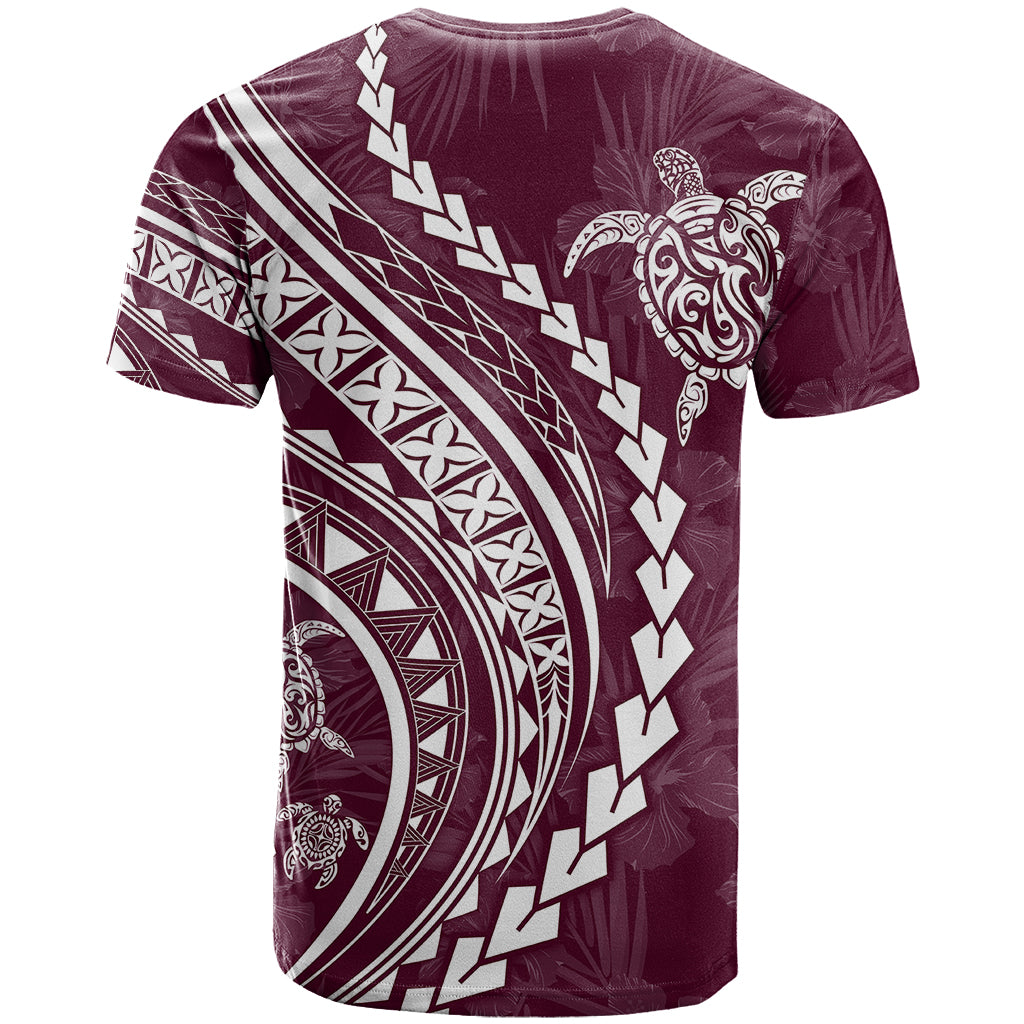 Polynesian Pride T Shirt Turtle Hibiscus Luxury Style - Champagne LT7 - Polynesian Pride