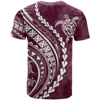 Polynesian Pride T Shirt Turtle Hibiscus Luxury Style - Champagne LT7 - Polynesian Pride
