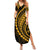 Polynesian Pride Summer Maxi Dress Turtle Hibiscus Luxury Style - Merigold LT7 Women Merigold - Polynesian Pride