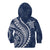 Polynesian Pride Kid Hoodie Turtle Hibiscus Luxury Style - Navy LT7 - Polynesian Pride