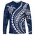 Polynesian Pride Long Sleeve Shirt Turtle Hibiscus Luxury Style - Navy LT7 Unisex Navy - Polynesian Pride