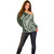 Polynesian Pride Off Shoulder Sweater Turtle Hibiscus Luxury Style - Sage LT7 - Polynesian Pride