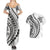 Polynesian Pride Couples Matching Summer Maxi Dress and Hawaiian Shirt Turtle Hibiscus Luxury Style - White LT7 - Polynesian Pride