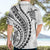 Polynesian Pride Hawaiian Shirt Turtle Hibiscus Luxury Style - White LT7 - Polynesian Pride