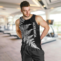 Personalised New Zealand Rugby Men Tank Top World Cup 2023 Silver Fern Champions LT7 - Polynesian Pride