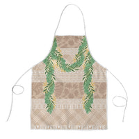 Hawai'i Paniolo Maile Twisted Lei Apron Almond Brown