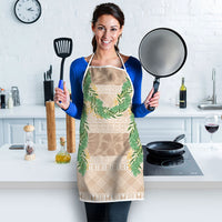 Hawai'i Paniolo Maile Twisted Lei Apron Almond Brown