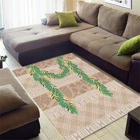 Hawai'i Paniolo Maile Twisted Lei Area Rug Almond Brown