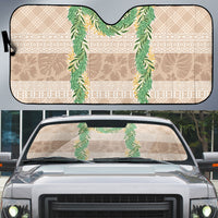Hawai'i Paniolo Maile Twisted Lei Auto Sun Shade Almond Brown