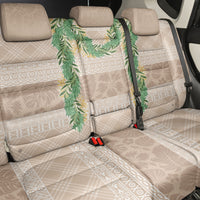 Hawai'i Paniolo Maile Twisted Lei Back Car Seat Cover Almond Brown