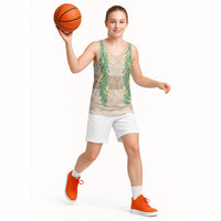 Hawai'i Paniolo Maile Twisted Lei Basketball Jersey Almond Brown