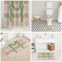 Hawai'i Paniolo Maile Twisted Lei Bathroom Set Almond Brown