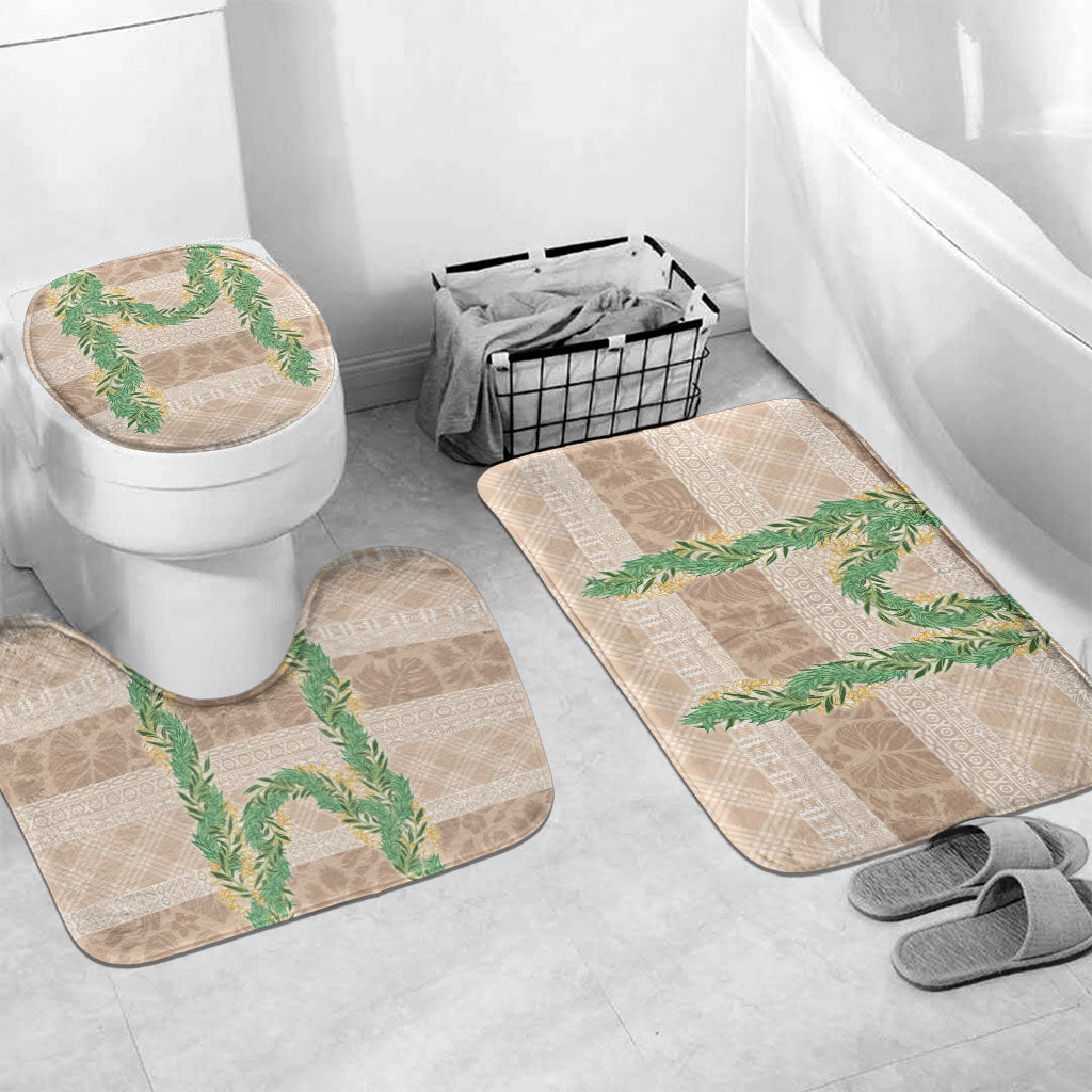 Hawai'i Paniolo Maile Twisted Lei Bathroom Set Almond Brown